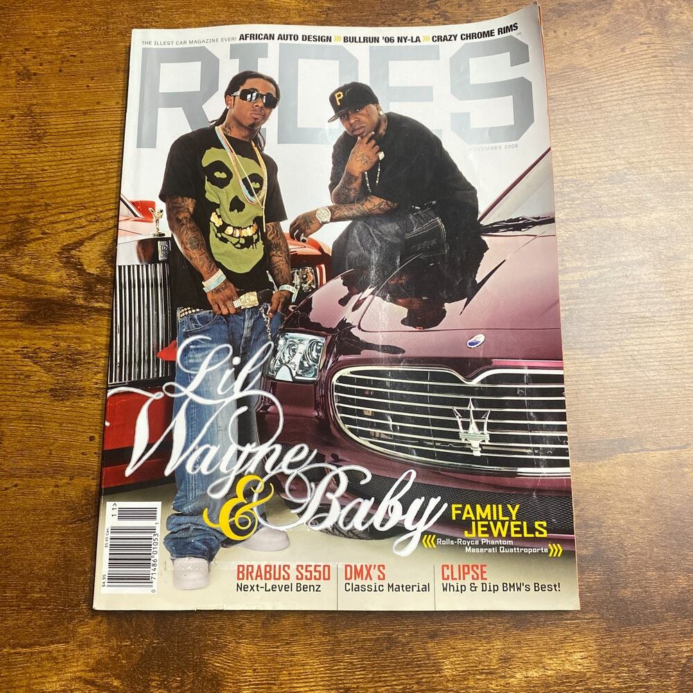 RIDES Magazine November 2006 LIL WAYNE & Baby Family Jewels
